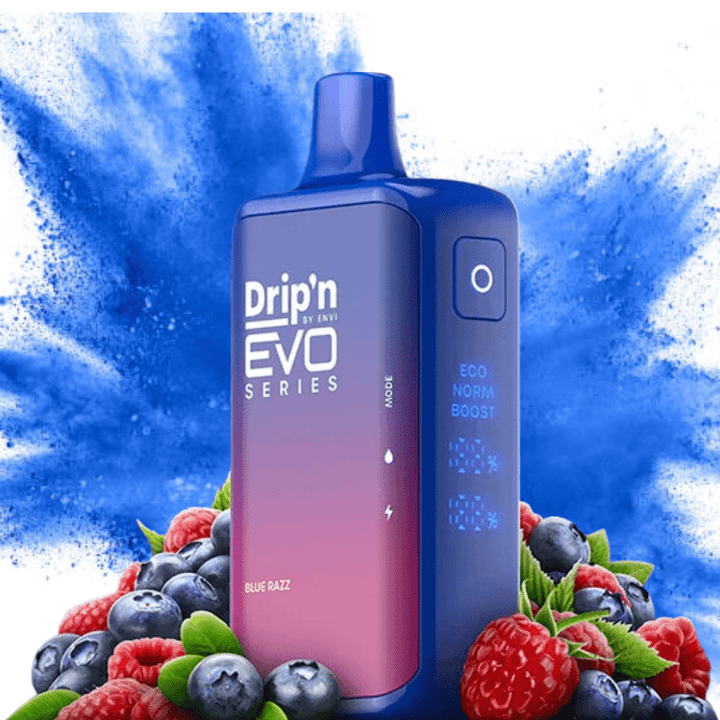 Drip'n by Envi EVO 28k Disposable Vape-Blue Razz 28000 Puffs / 20mg Vape Superstore  Saskatchewan Canada