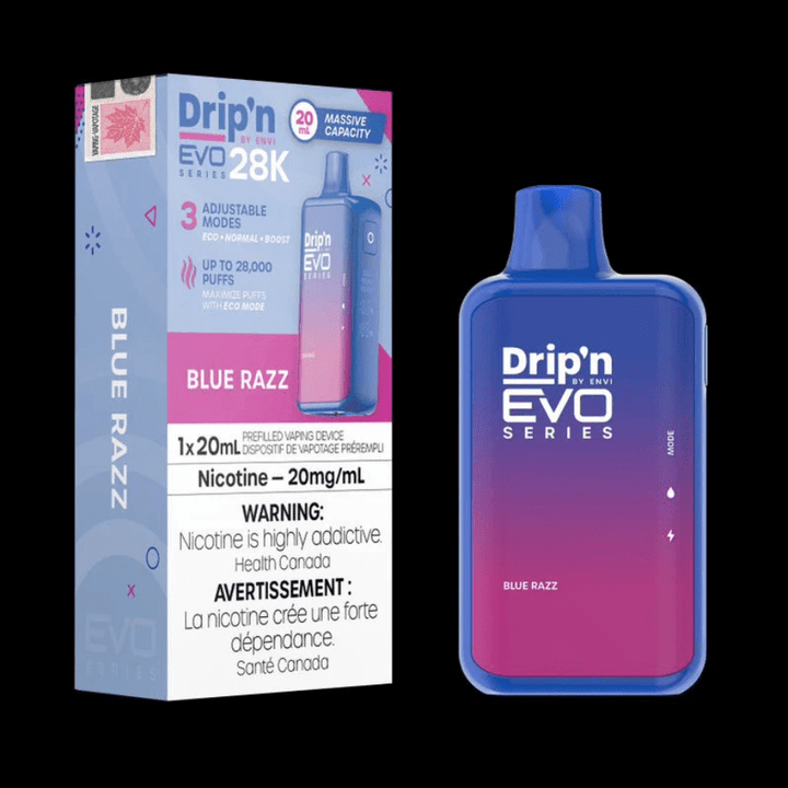 Drip'n by Envi EVO 28k Disposable Vape-Blue Razz 28000 Puffs / 20mg Vape Superstore  Saskatchewan Canada