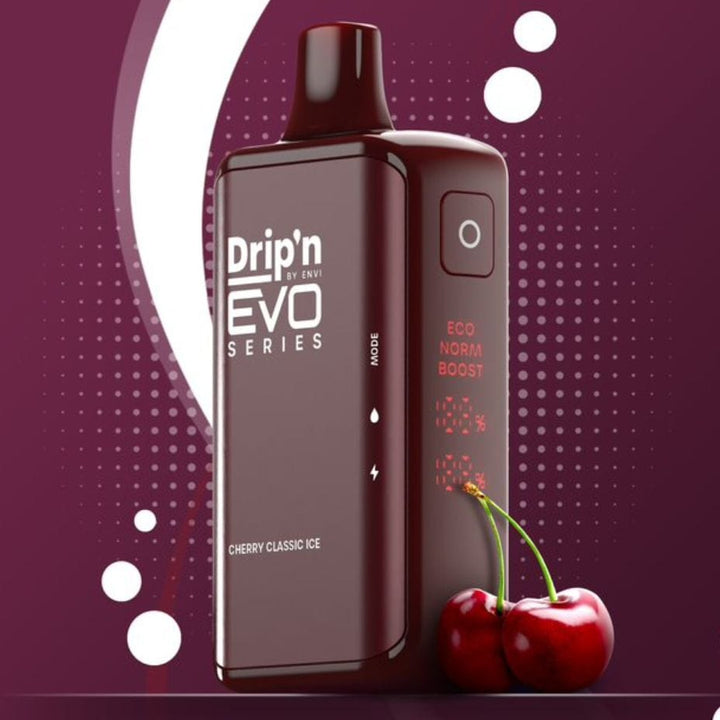 Drip'n by Envi EVO 28k Disposable Vape-Cherry Classic 28000 Puffs / 20mg Vape Superstore  Saskatchewan Canada