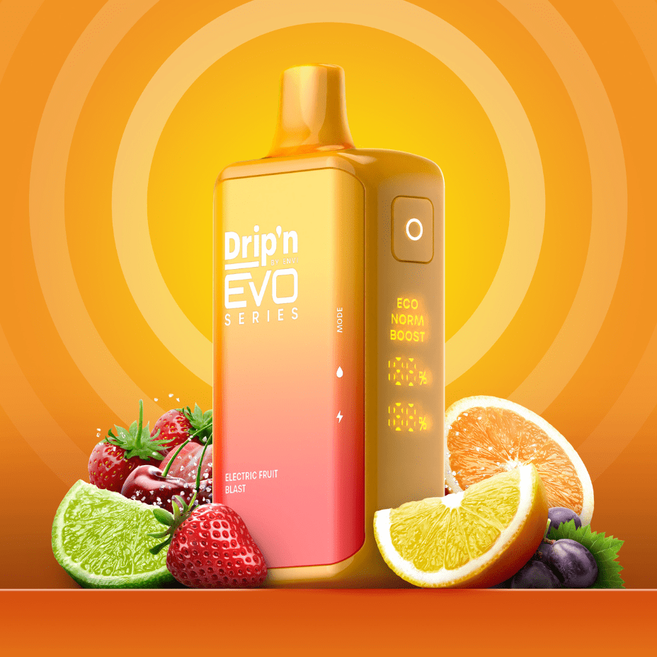 Drip'n by Envi EVO 28k Disposable Vape-Electric Fruit Blast 28000 / 20mg Vape Superstore  Saskatchewan Canada