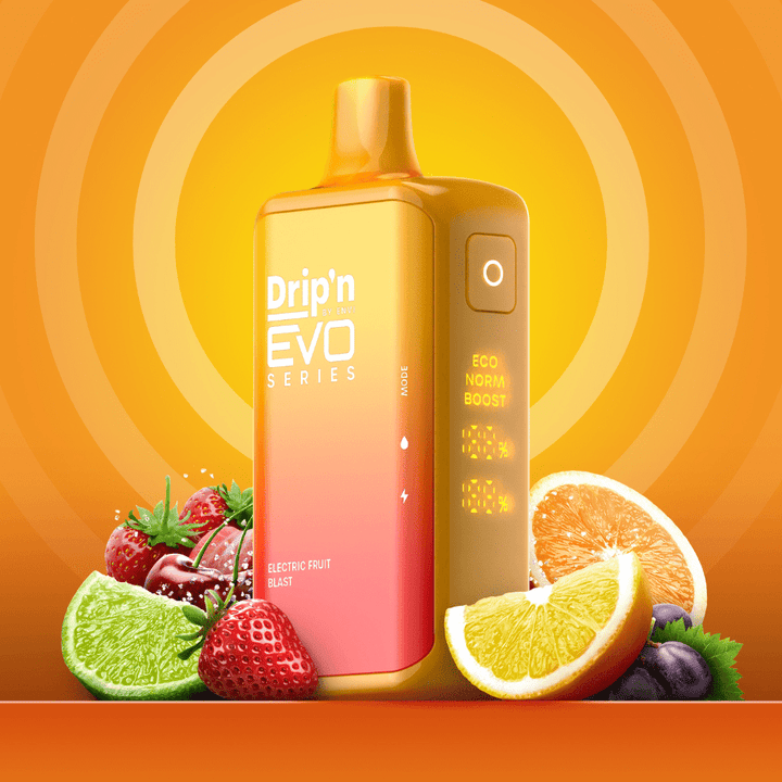 Drip'n by Envi EVO 28k Disposable Vape-Electric Fruit Blast 28000 / 20mg Vape Superstore  Saskatchewan Canada