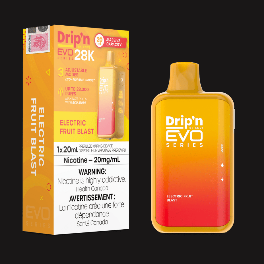 Drip'n by Envi EVO 28k Disposable Vape-Electric Fruit Blast 28000 / 20mg Vape Superstore  Saskatchewan Canada