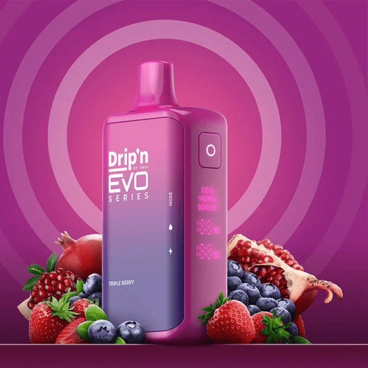 Drip'n by Envi EVO 28k Disposable Vape-Triple Berry 28000 Puffs / 20mg Vape Superstore  Saskatchewan Canada