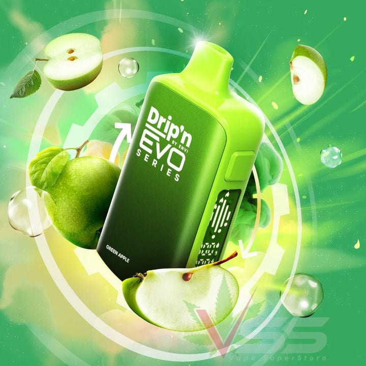 Drip'n by Envi Evo 63K Disposable Vape - Green Apple Vape Superstore  Saskatchewan Canada