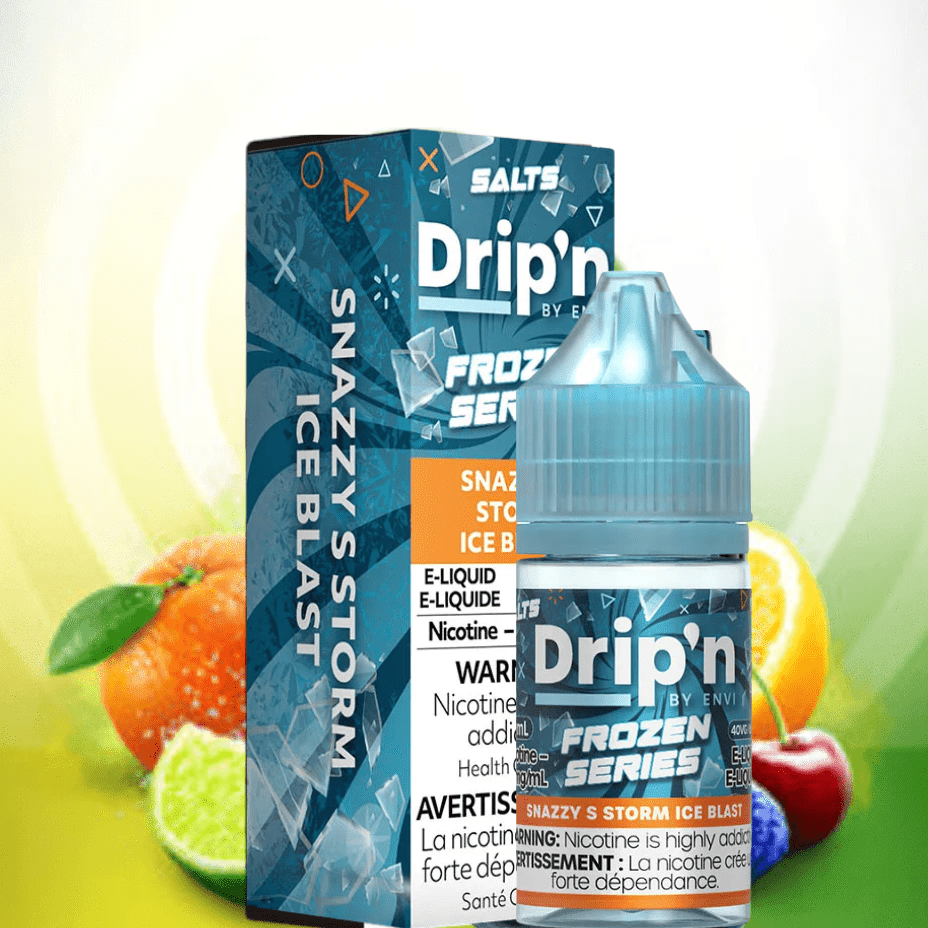 Drip'n by Envi Frozen Salt-Snazzy S Storm ICED Vapexcape Vape and Bong Shop Regina Saskatchewan
