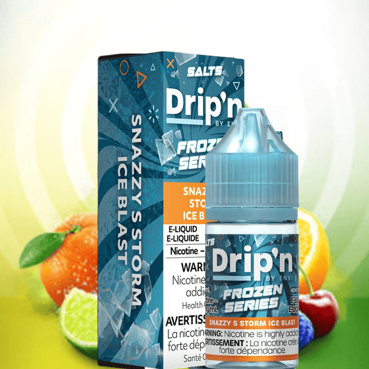 Drip'n by Envi Frozen Salt-Snazzy S Storm ICED Vapexcape Vape and Bong Shop Regina Saskatchewan