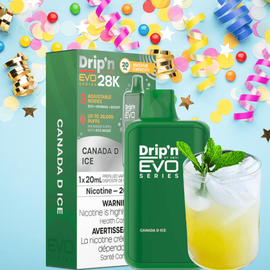 Drip'n Envi EVO 28k Disposable Vape-Canada D Ice 28000 Puffs / 20mg Vape Superstore  Saskatchewan Canada
