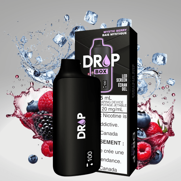 Drop Box 8500 Disposable Vape-Mystic Berry 15ml / 8500Puffs Vape Superstore  Saskatchewan Canada