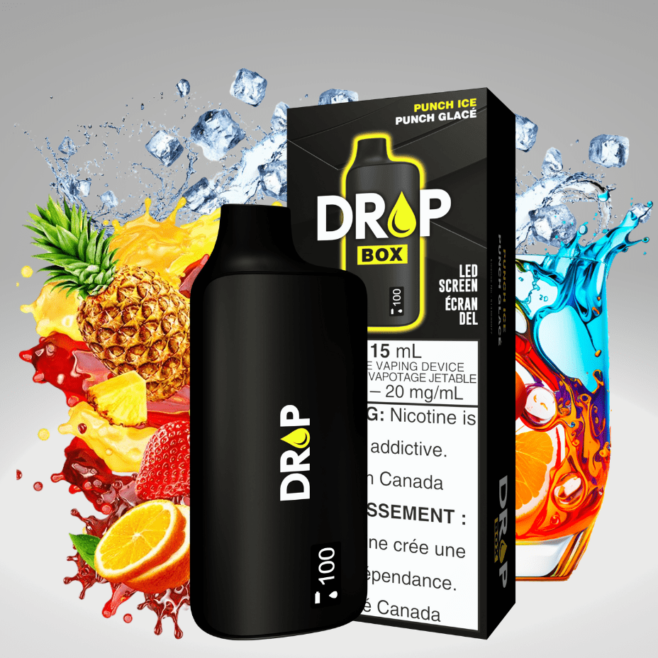 Drop Box 8500 Disposable Vape-Punch Ice 15ml / 8500Puffs Vape Superstore  Saskatchewan Canada