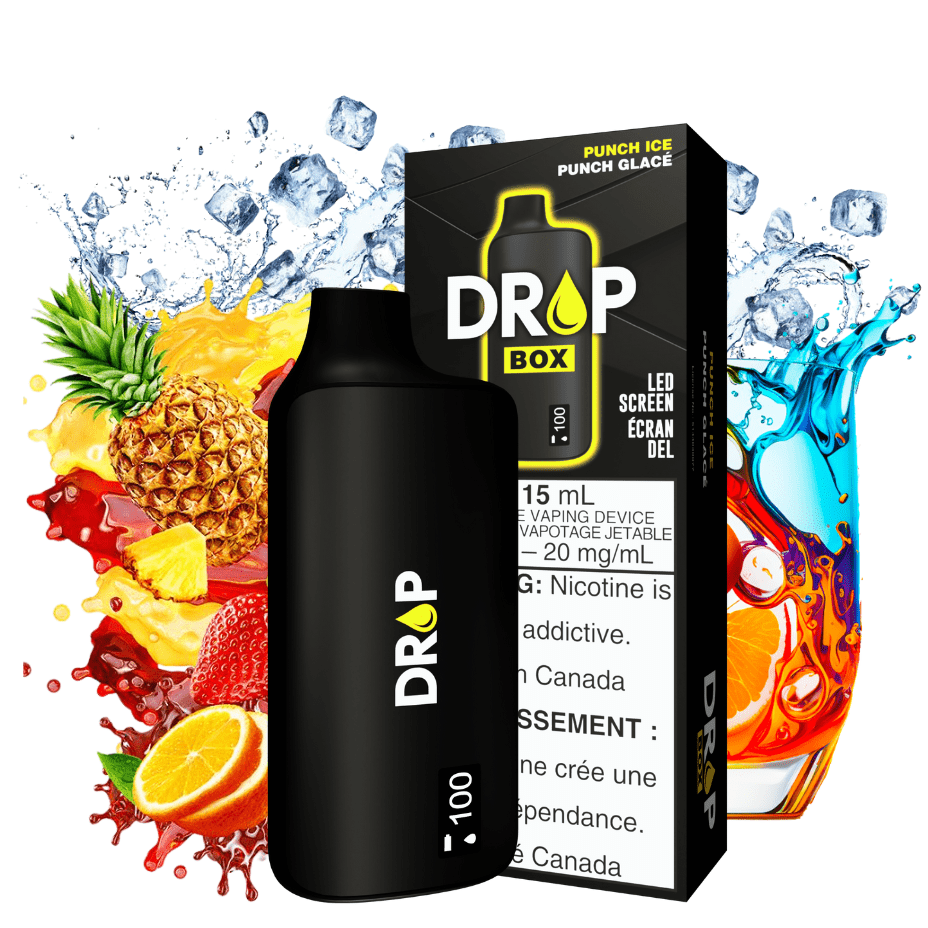 Drop Box 8500 Disposable Vape-Punch Ice 15ml / 8500Puffs Vape Superstore  Saskatchewan Canada