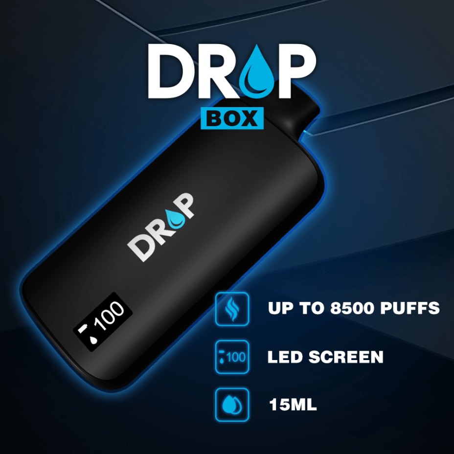 Drop Box 8500 Disposable Vape-White Grape Ice 15ml / 8500Puffs Vape Superstore  Saskatchewan Canada
