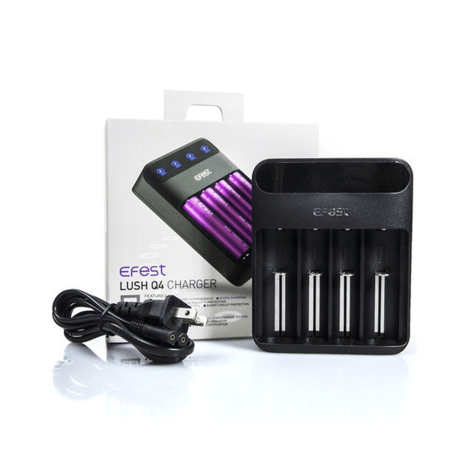 Chargeur de batterie Efest Lush Q4-VapeXcape Regina & Bong Shop SK, Canada Vapexcape Vape SuperStore-Vape & Bong Shop Chargeur de batterie Efest Lush Q4-VapeXcape Regina & Bong Shop SK, Canada Vapexcape Vape SuperStore-Vape & Bong Shop