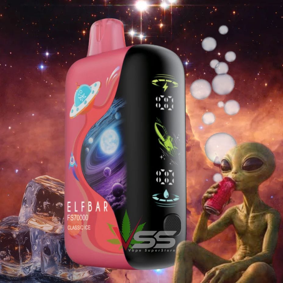 ELFBAR FS70K Disposable Vape - Classic Ice 20mL / 70000 Puffs / 20mg Vape Superstore  Saskatchewan Canada