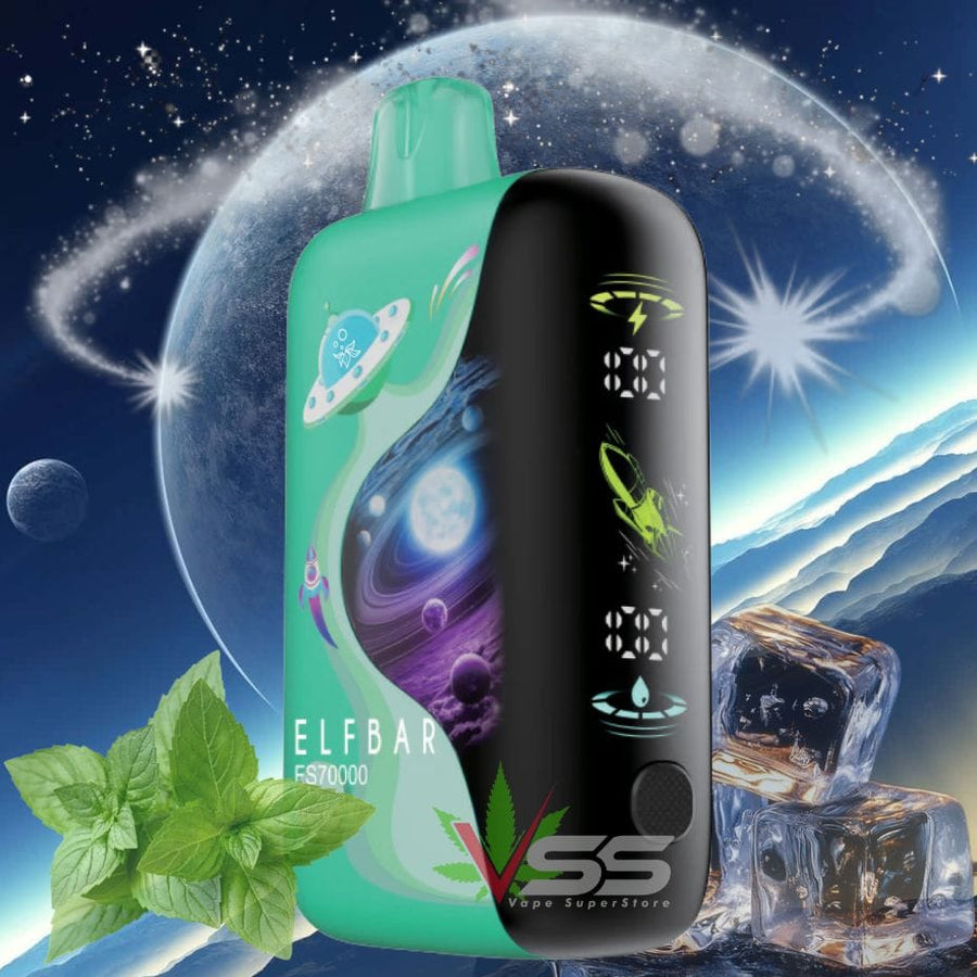 ELFBAR FS70K Disposable Vape - Miami Mint 20mL / 70000 Puffs / 20mg Vape Superstore  Saskatchewan Canada