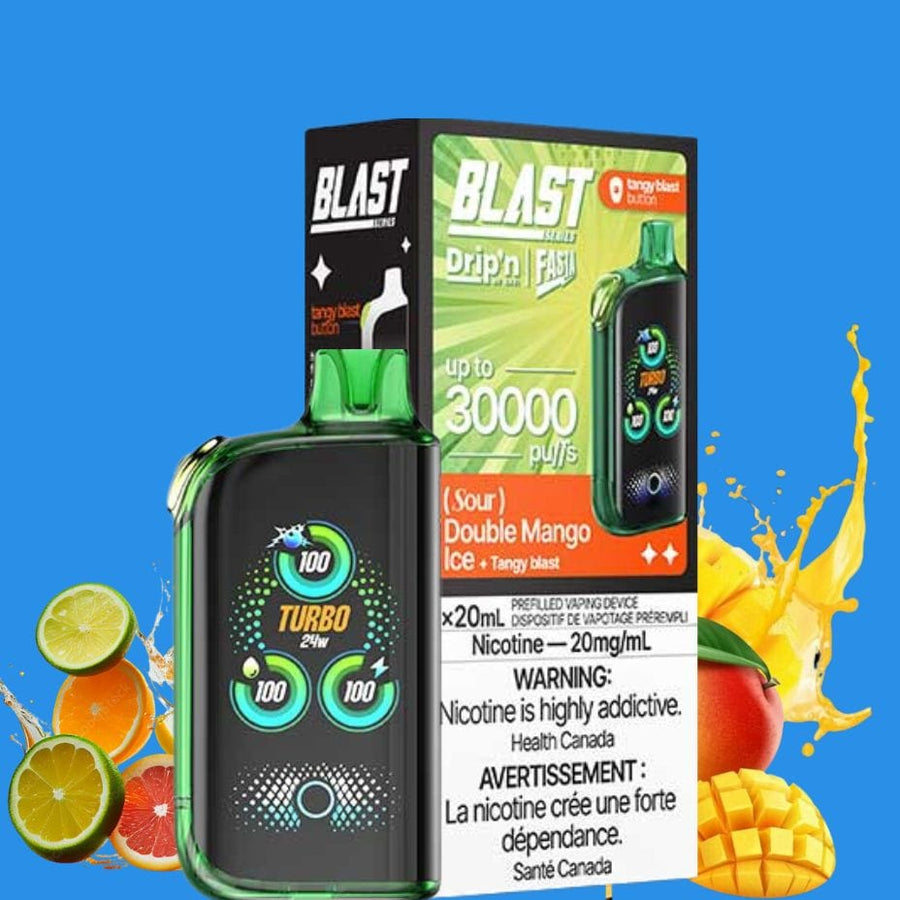 Envi Drip'n x Fasta Blast 30K Disposable Vape-Sour Double Mango Ice 30000 Puffs Vape Superstore  Saskatchewan Canada
