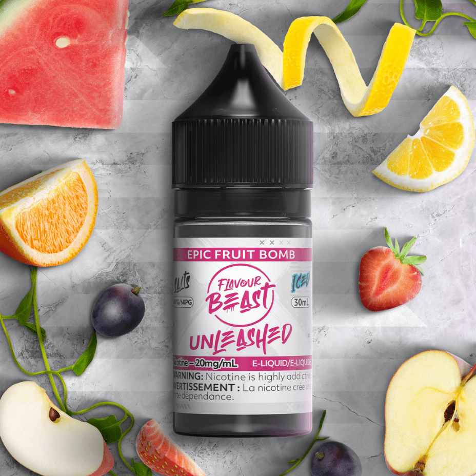 Epic Fruit Bomb Salts By Flavour Beast Unleashed E-liquid 30ml / 20mg Vape Superstore  Saskatchewan Canada