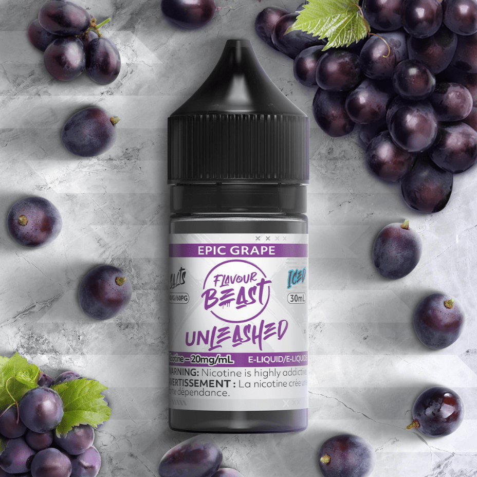 Epic Grape Salts By Flavour Beast Unleashed E-liquid 30ml / 20mg Vape Superstore  Saskatchewan Canada