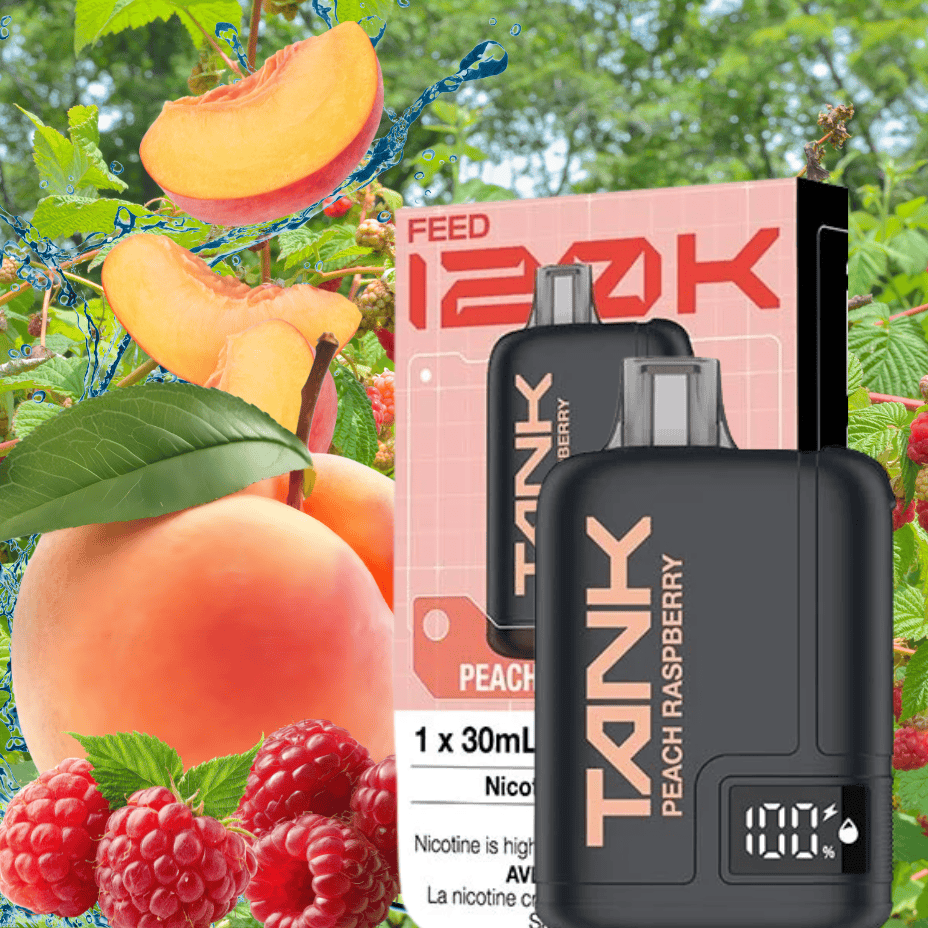 Feed Tank 120k Disposable Vape-Peach Raspberry Vape Superstore  Saskatchewan Canada