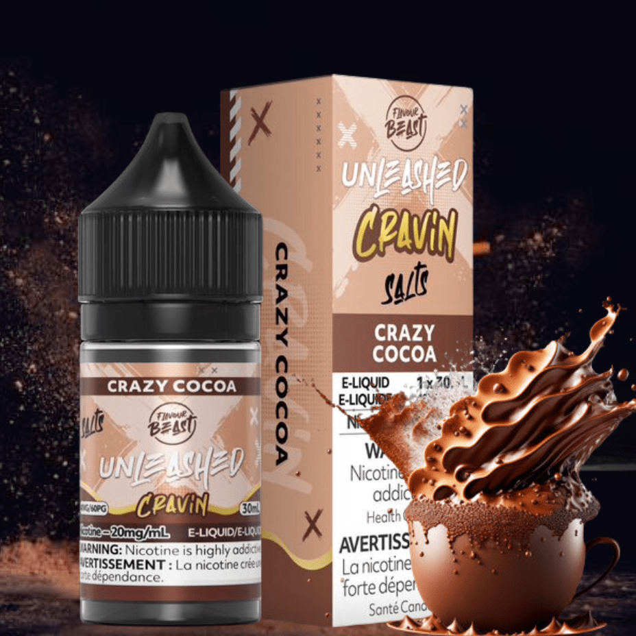 Flavor Beast Unleashed Cravin Salts-Crazy Cocoa 30ml / 20mg Vape Superstore  Saskatchewan Canada