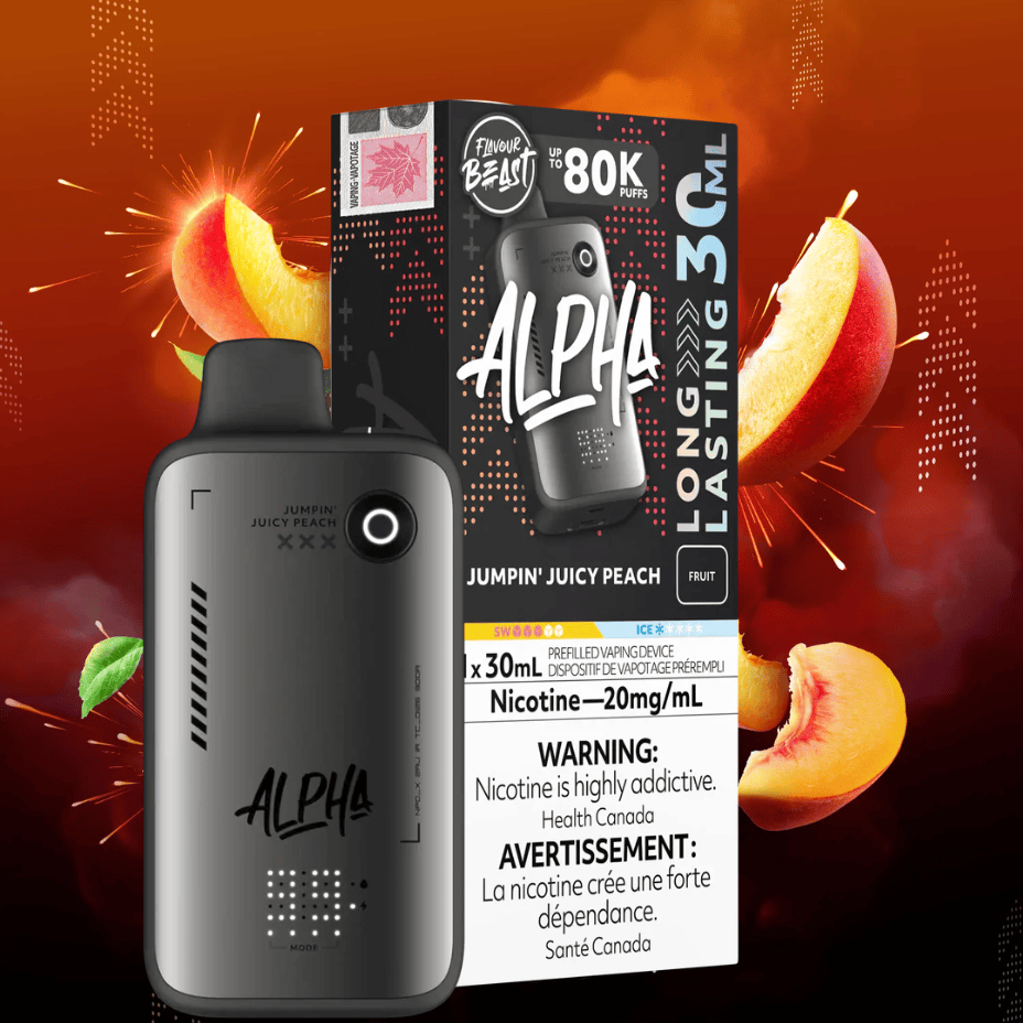 Flavour Beast Alpha 80K Disposable Vape-Jumpin Juicy Peach Vape Superstore  Saskatchewan Canada