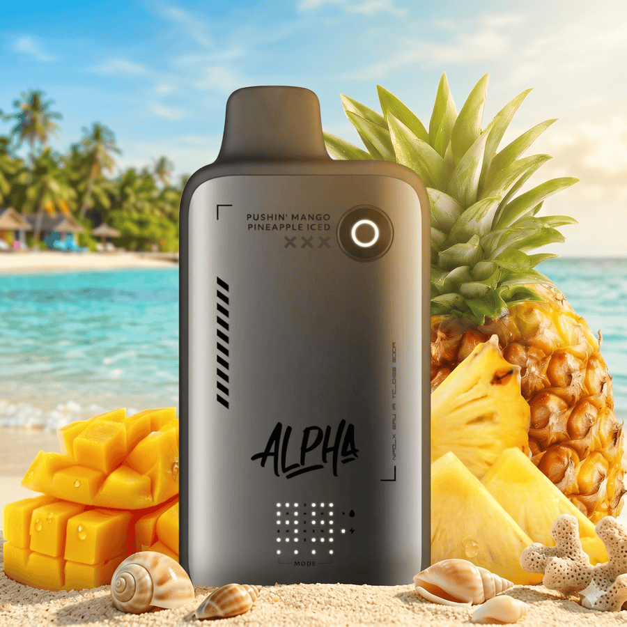 Flavour Beast Alpha 80K Disposable Vape-Pushin Mango Pineapple Iced 30mL / 80000 Puffs / 20mg Vape Superstore  Saskatchewan Canada