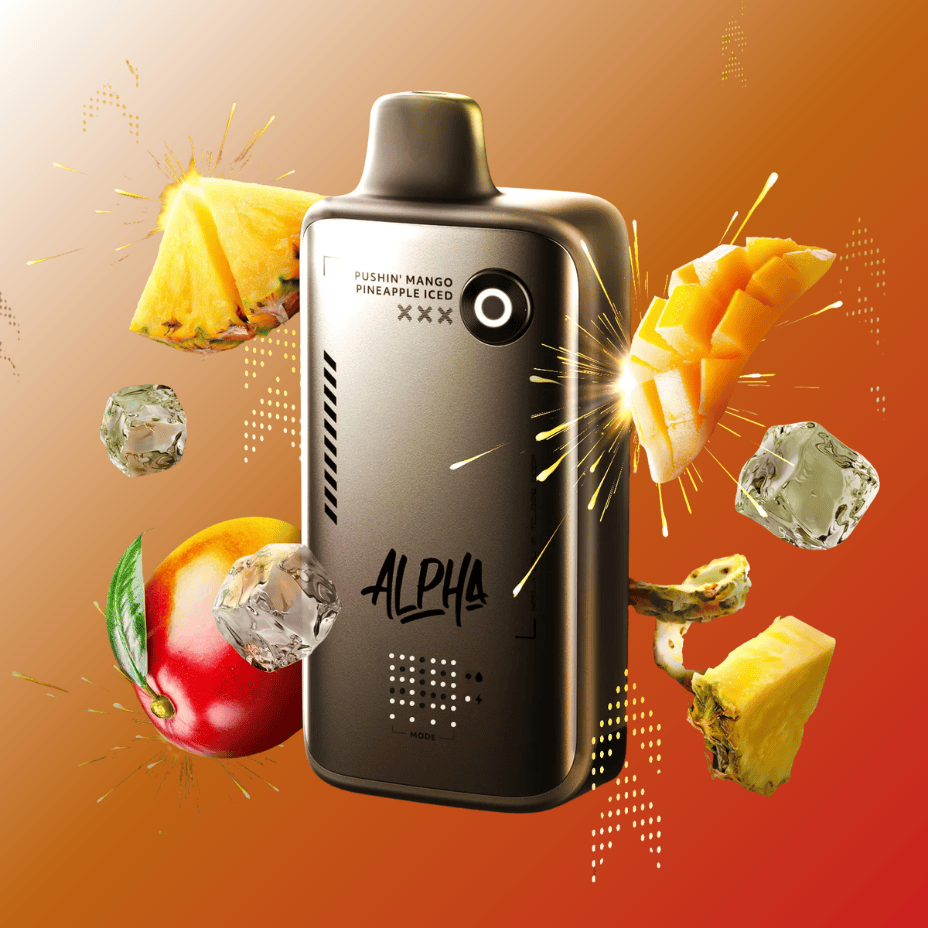 Flavour Beast Alpha 80K Disposable Vape-Pushin Mango Pineapple Iced 30mL / 80000 Puffs / 20mg Vape Superstore  Saskatchewan Canada