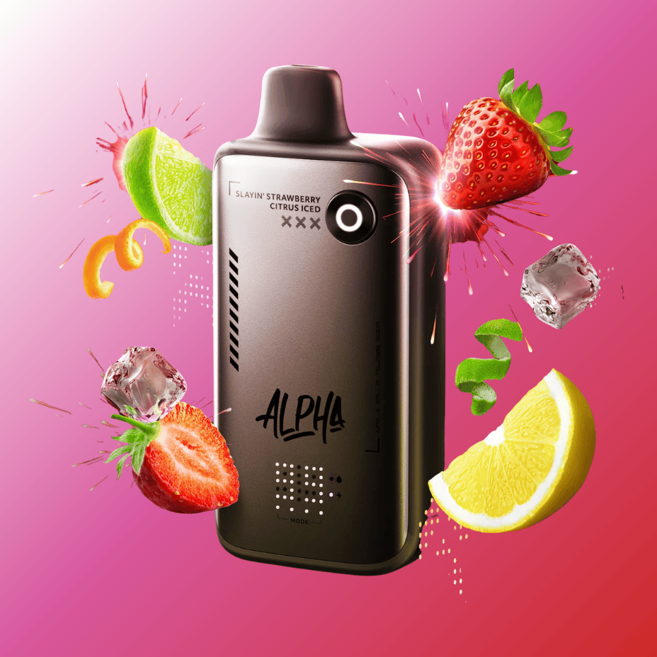 Flavour Beast Alpha 80K Disposable Vape-Slayin Strawberry Citrus Iced 30mL / 80000 Puffs / 20mg Vape Superstore  Saskatchewan Canada