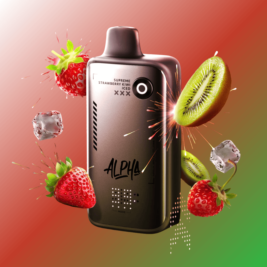 Flavour Beast Alpha 80K Disposable Vape-Supreme Strawberry Kiwi Iced 30mL / 80000 Puffs / 20mg Vape Superstore  Saskatchewan Canada