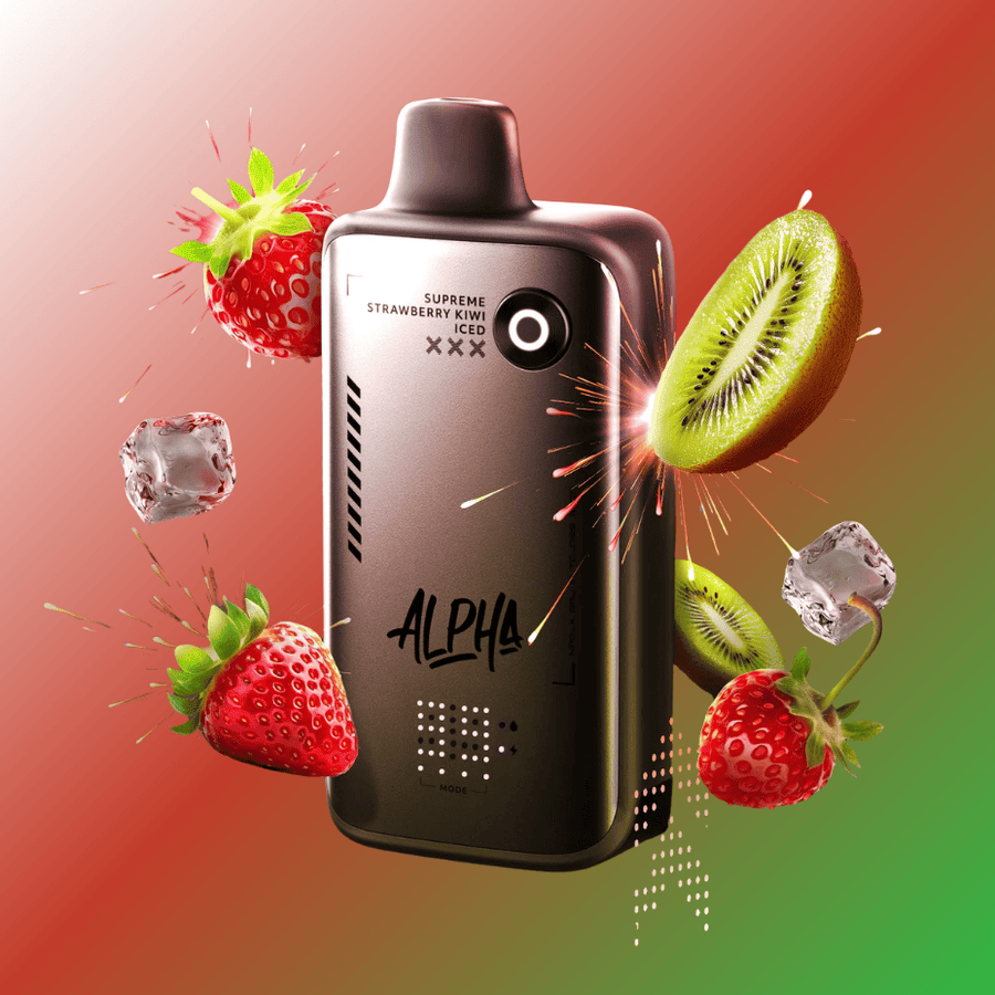 Flavour Beast Alpha 80K Disposable Vape-Supreme Strawberry Kiwi Iced 30mL / 80000 Puffs / 20mg Vape Superstore  Saskatchewan Canada