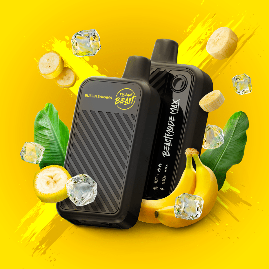 Flavour Beast Beast Mode Max 18k Disposable - Bussin' Banana Iced 20ml / 18000 Puffs Vape Superstore  Saskatchewan Canada