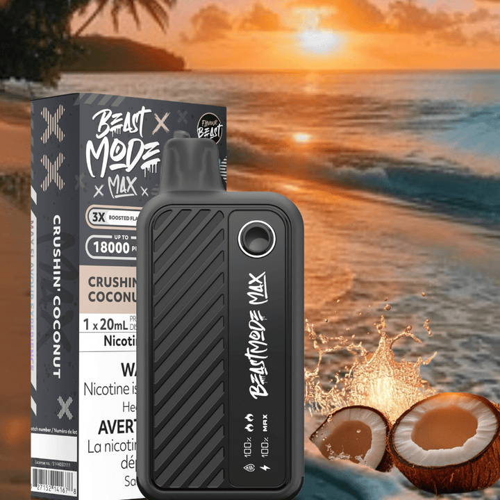 Flavour Beast Beast Mode Max 18k Disposable-Crushin Coconut 20ml / 18000 Puffs Vape Superstore  Saskatchewan Canada