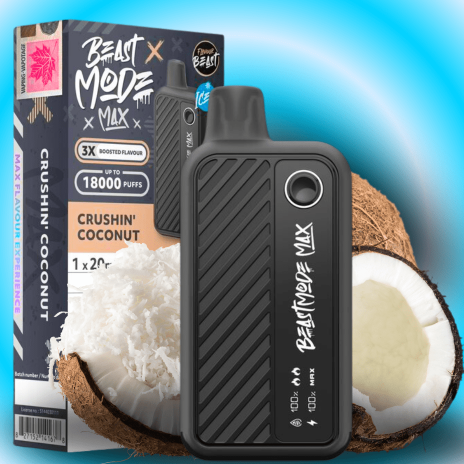 Flavour Beast Beast Mode Max 18k Disposable-Crushin Coconut 20ml / 18000 Puffs Vape Superstore  Saskatchewan Canada