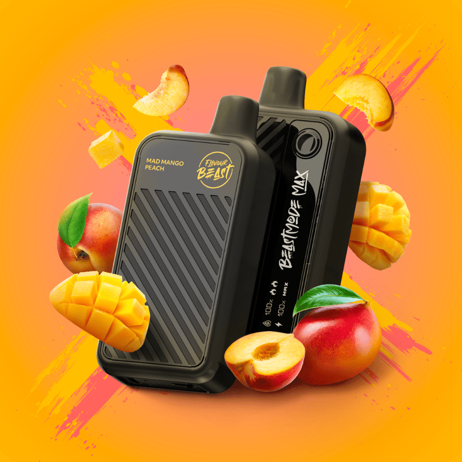 Flavour Beast Beast Mode Max 18k Disposable - Mad Mango Peach 20ml / 18000 Puffs Vape Superstore  Saskatchewan Canada