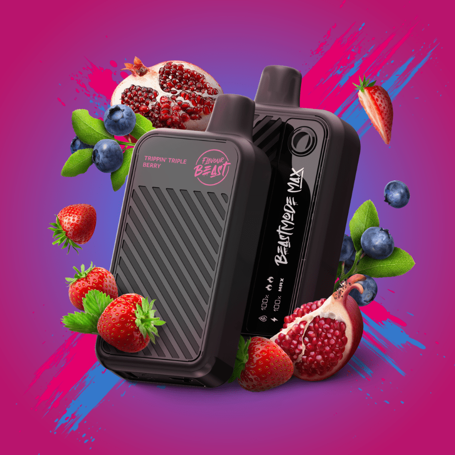 Flavour Beast Beast Mode Max 18k Disposable - Trippin' Triple Berry 20ml / 18000 Puffs Vape Superstore  Saskatchewan Canada