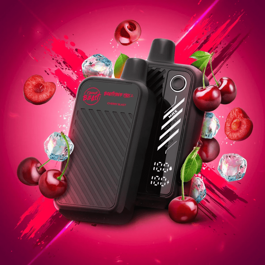 Flavour Beast Beast Mode Max 2 50K Disposable Vape - Cherry Blast Vapexcape Vape and Bong Shop Regina Saskatchewan