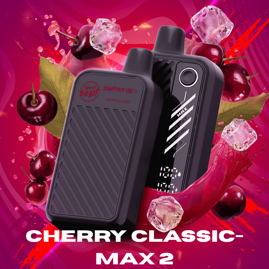 Flavour Beast Beast Mode Max 2 50K Disposable Vape - Cherry Classic Vapexcape Vape and Bong Shop Regina Saskatchewan