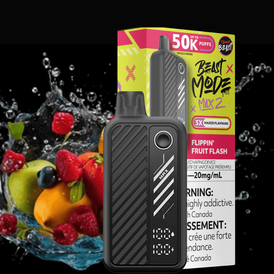 Flavour Beast Beast Mode Max 2 50K Disposable Vape - Fruit Flash Vapexcape Vape and Bong Shop Regina Saskatchewan