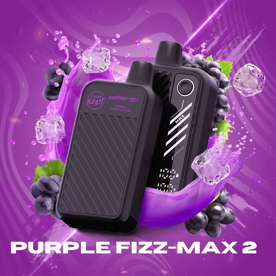 Flavour Beast Beast Mode Max 2 50K Disposable Vape - Purple Fizz Vapexcape Vape and Bong Shop Regina Saskatchewan