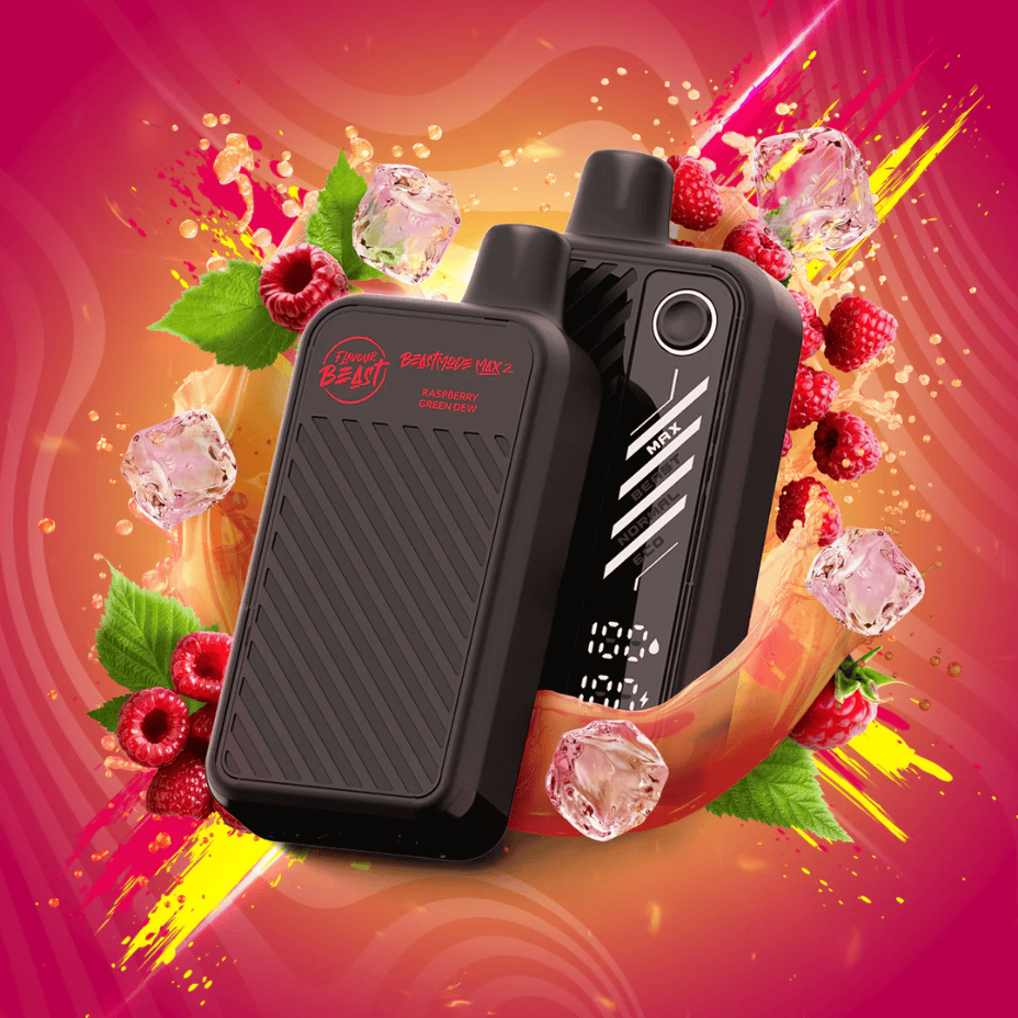 Flavour Beast Beast Mode Max 2 50K Disposable Vape-Raspberry Green Dew ICED Vape Superstore  Saskatchewan Canada