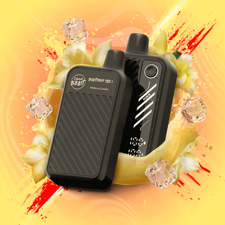 Flavour Beast Beast Mode Max 2 50K Disposable Vape - Vanilla Classic ICED Vape Superstore  Saskatchewan Canada