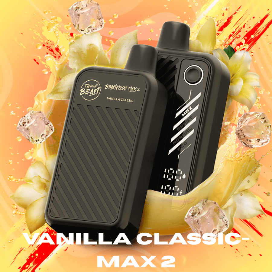 Flavour Beast Beast Mode Max 2 50K Disposable Vape - Vanilla Classic Vapexcape Vape and Bong Shop Regina Saskatchewan