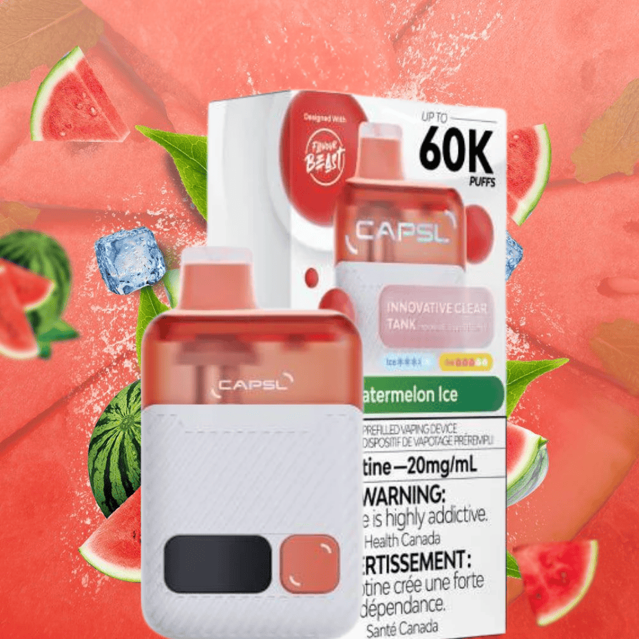 Flavour Beast CAPSL AFX17 60K Disposable Vape-Watermelon Ice 60000 Puffs / 20mg Vape Superstore  Saskatchewan Canada