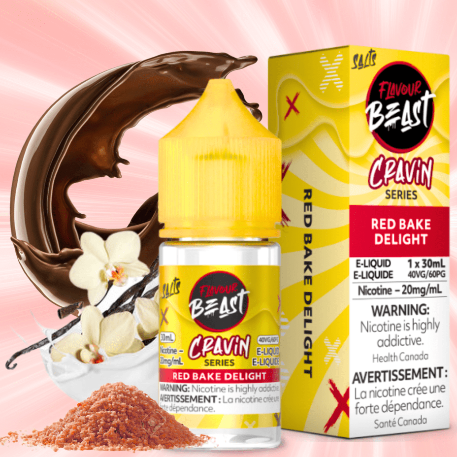 Flavour Beast Cravin' Salts-Red Bake Delight 20mg / 30mL Vapexcape Vape and Bong Shop Regina Saskatchewan