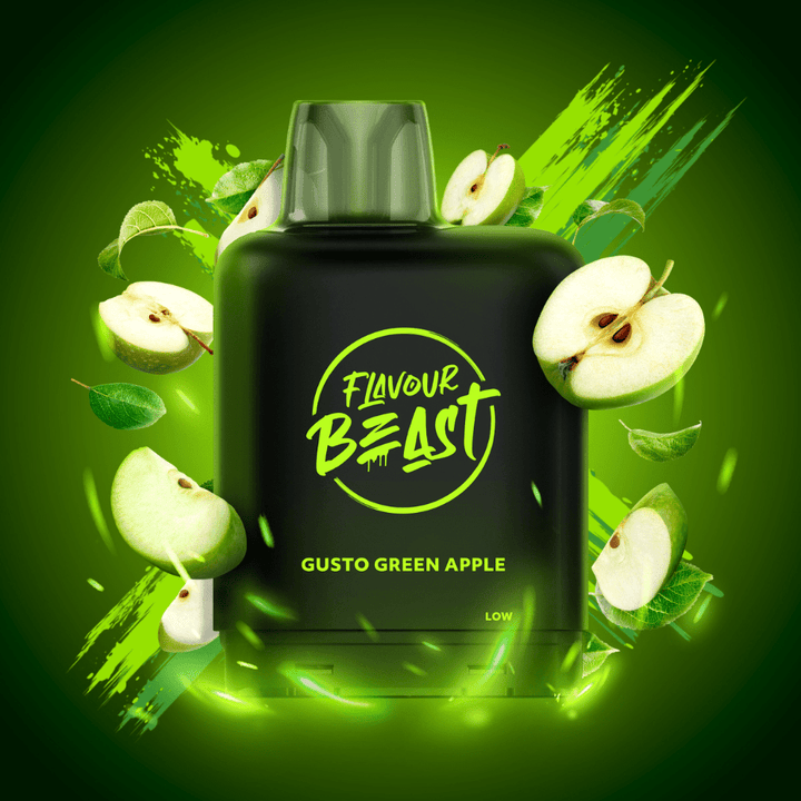 Flavour Beast Level X Boost G2 Pod - Gusto Green Apple 25000 Puffs / 20mg Vape Superstore  Saskatchewan Canada