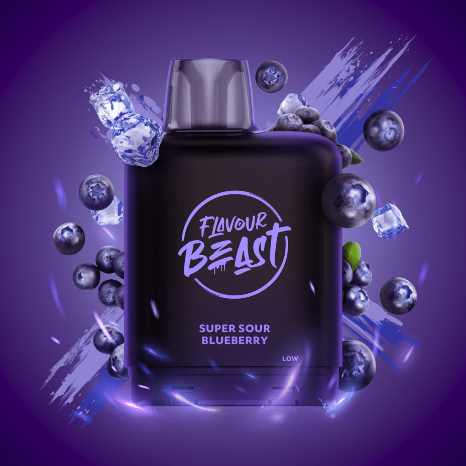 Flavour Beast Level X Boost G2 Pod - Super Sour Blueberry 25000 Puffs / 20mg Vape Superstore  Saskatchewan Canada