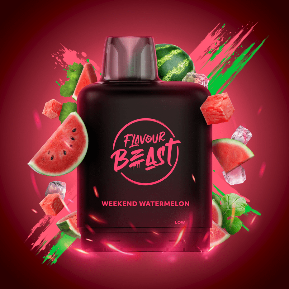 Flavour Beast Level X Boost G2 Pod - Weekend Watermelon 25000 Puffs / 20mg Vape Superstore  Saskatchewan Canada