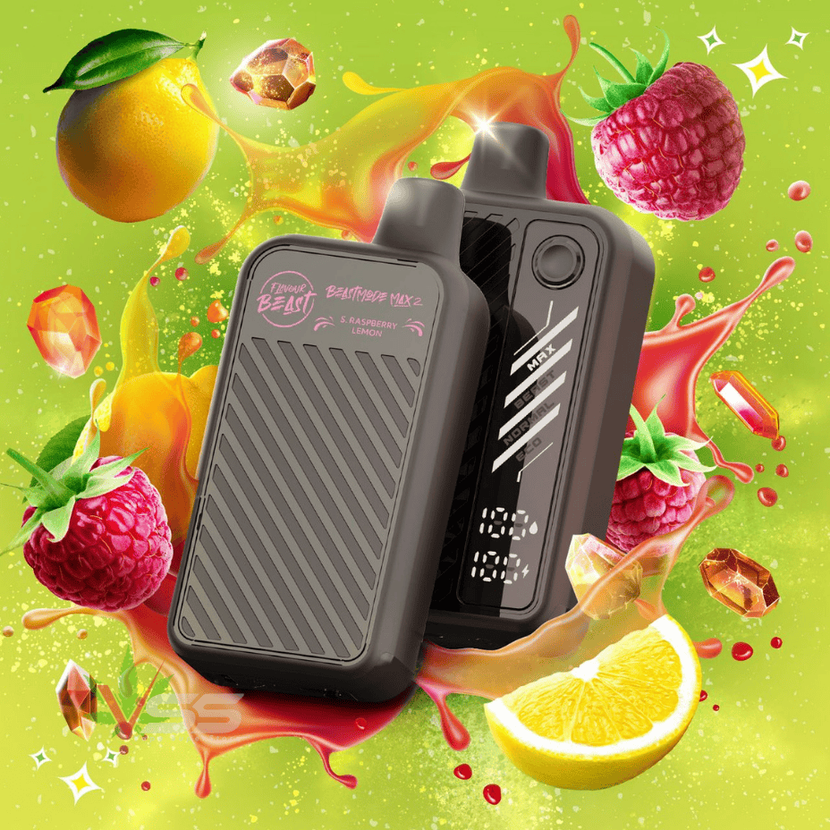 Flavour Beast Mode Max 2 50k Disposable Vape Gushin S. Raspberry Lemon