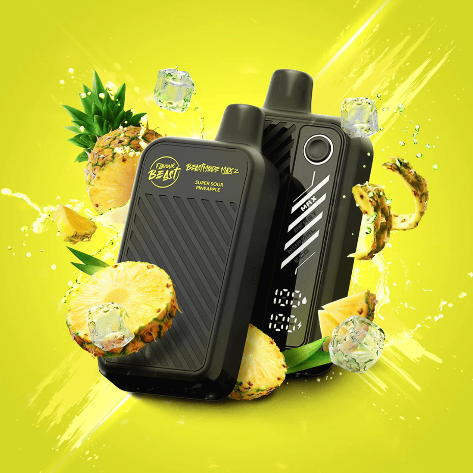 Flavour Beast Mode Max 2 50K Disposable Vape - Super Sour Pineapple 20mg Vape Superstore  Saskatchewan Canada