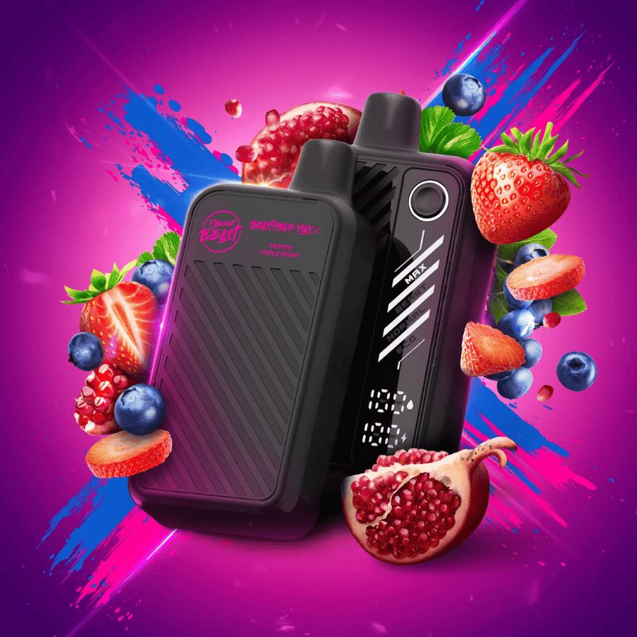 Flavour Beast Mode Max 2 50K Disposable Vape - Trippin Triple Berry 20mg Vape Superstore  Saskatchewan Canada