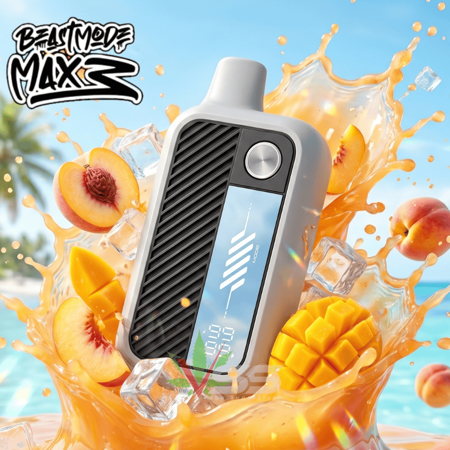Flavour Beast Mode Max 3 60K Disposable Vape - Epic Peach Mango Ice 60000 Puffs / 20mg Vape Superstore  Saskatchewan Canada